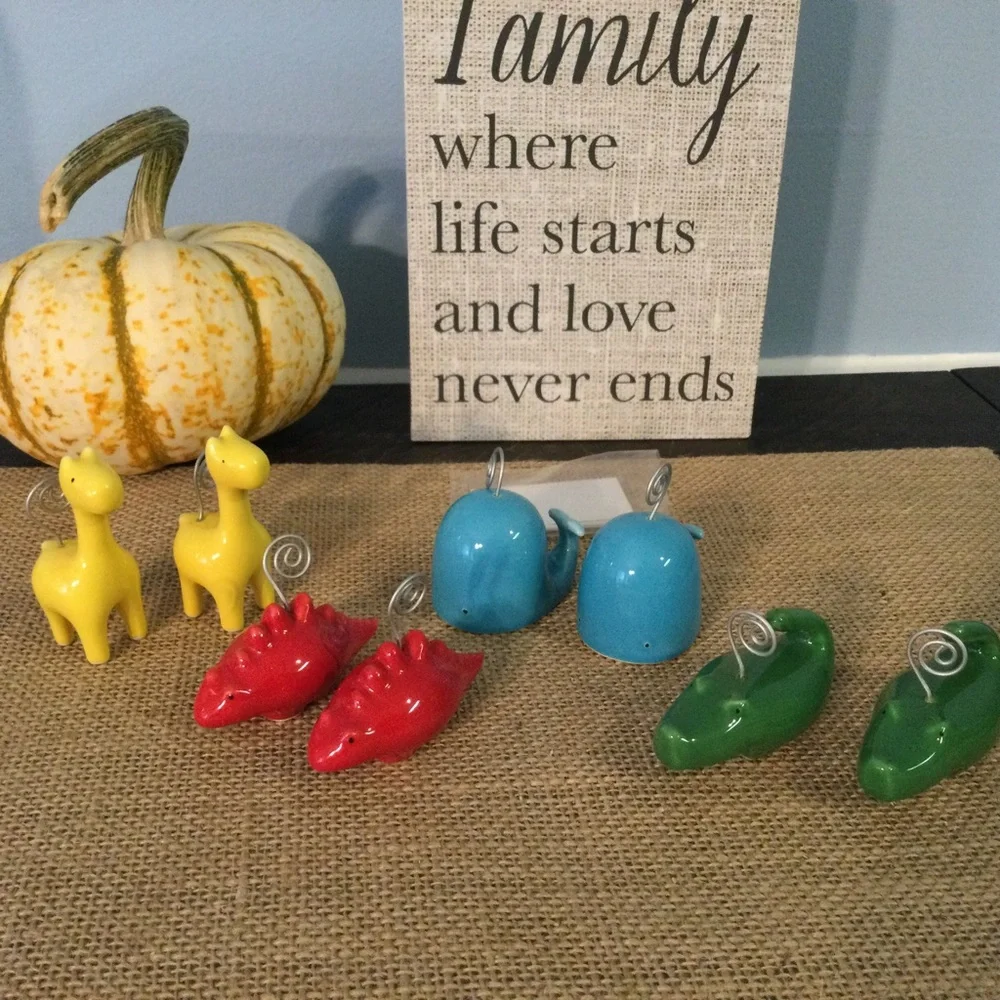 NWT 8-Ct Animal Placecard Holders